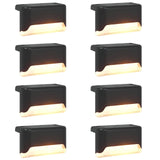 vidaXL Buitenzonne-lampen met grondpen 4 pcs Warmwit 4,5 cm ABS en PS