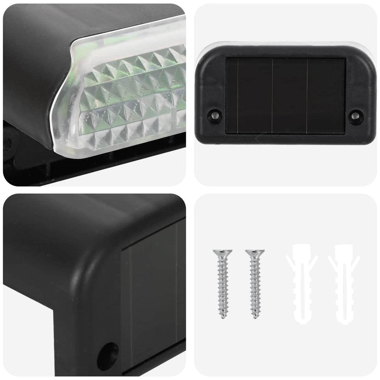 vidaXL Buitenzonne-lampen met grondpen 4 pcs Warmwit 4,5 cm ABS en PS