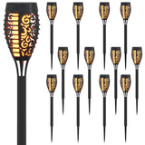 vidaXL Buitenzonne-lampen met grondpen 6 pcs Warmwit 47,5 cm ABS