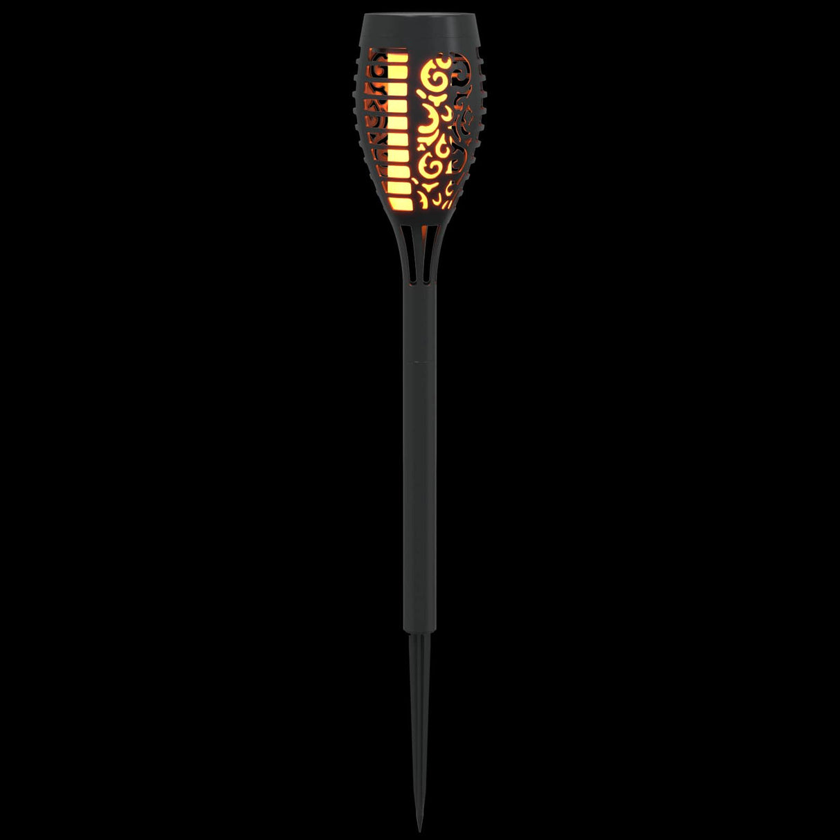 vidaXL Buitenzonne-lampen met grondpen 6 pcs Warmwit 47,5 cm ABS