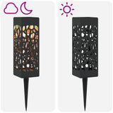 vidaXL Buitenzonne-lampen met grondpen 4 pcs Warmwit 29 cm PP
