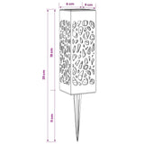 vidaXL Buitenzonne-lampen met grondpen 4 pcs Warmwit 29 cm PP