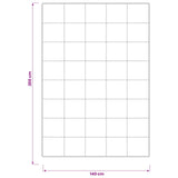 vidaXL Dekbed TRIER 135x200cm 4 seizoenen 140+220GSM Wit