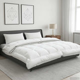 vidaXL Dekbed TRIER 135x200cm 4 seizoenen 140+220GSM Wit