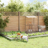 vidaXL Tuinhek met palen 48 pcs 95 x 30 cm Mesh Gegalvaniseerd staal