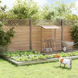vidaXL Tuinhek met palen 48 pcs 95 x 30 cm Mesh Gegalvaniseerd staal