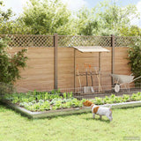 vidaXL Tuinhek met palen 48 pcs 95 x 30 cm Mesh Gegalvaniseerd staal