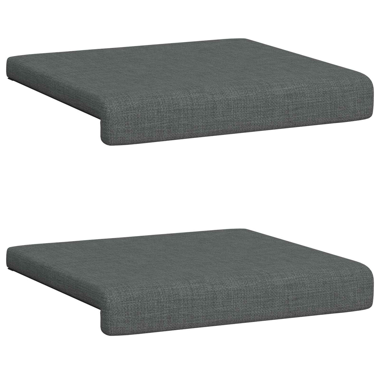 vidaXL Bankkussen 2 st Stof Lichtgrijs Diepte 35 cm