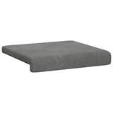 vidaXL Bankkussen 2 st fluweel Lichtgrijs Diepte 35 cm