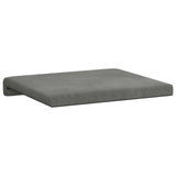 vidaXL Bankkussen 2 st fluweel Lichtgrijs Diepte 35 cm