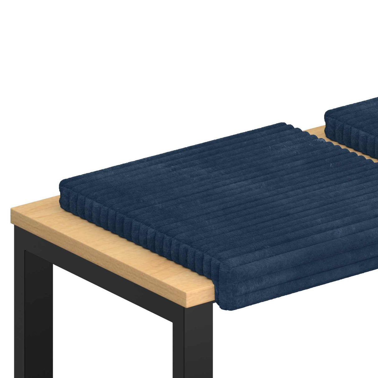 vidaXL Bankkussen 2 st Pluche Corduroy Antraciet Diepte 35 cm
