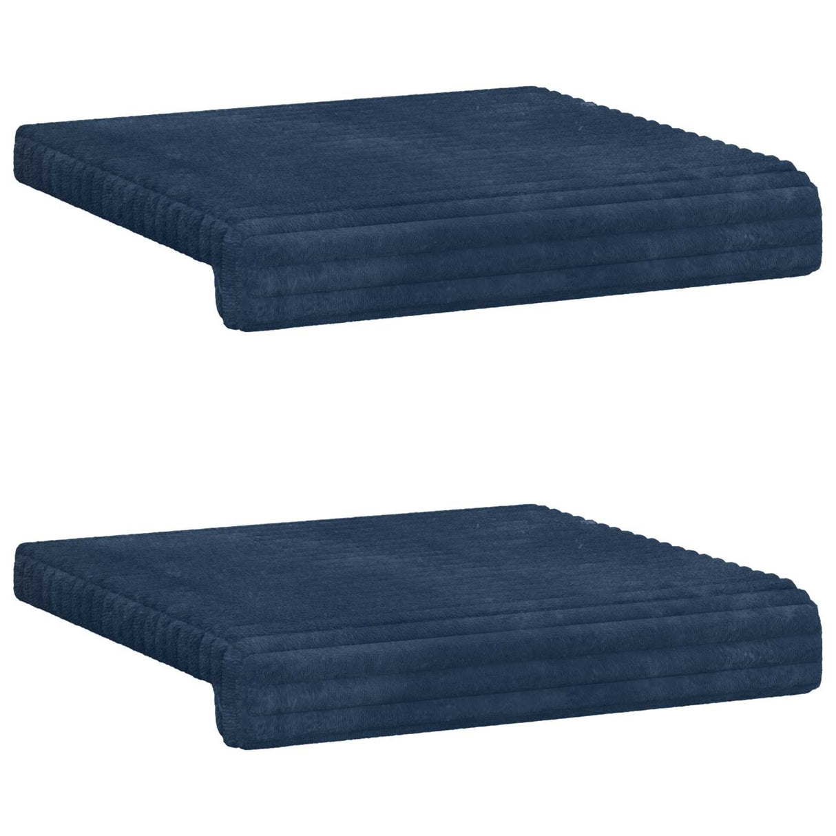 vidaXL Bankkussen 2 st Pluche Corduroy Antraciet Diepte 35 cm