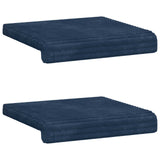 vidaXL Bankkussen 2 st Pluche Corduroy Antraciet Diepte 35 cm