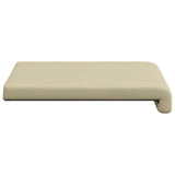 vidaXL Bankkussen 2 st Kunstleer Cappuccino Diepte 35 cm