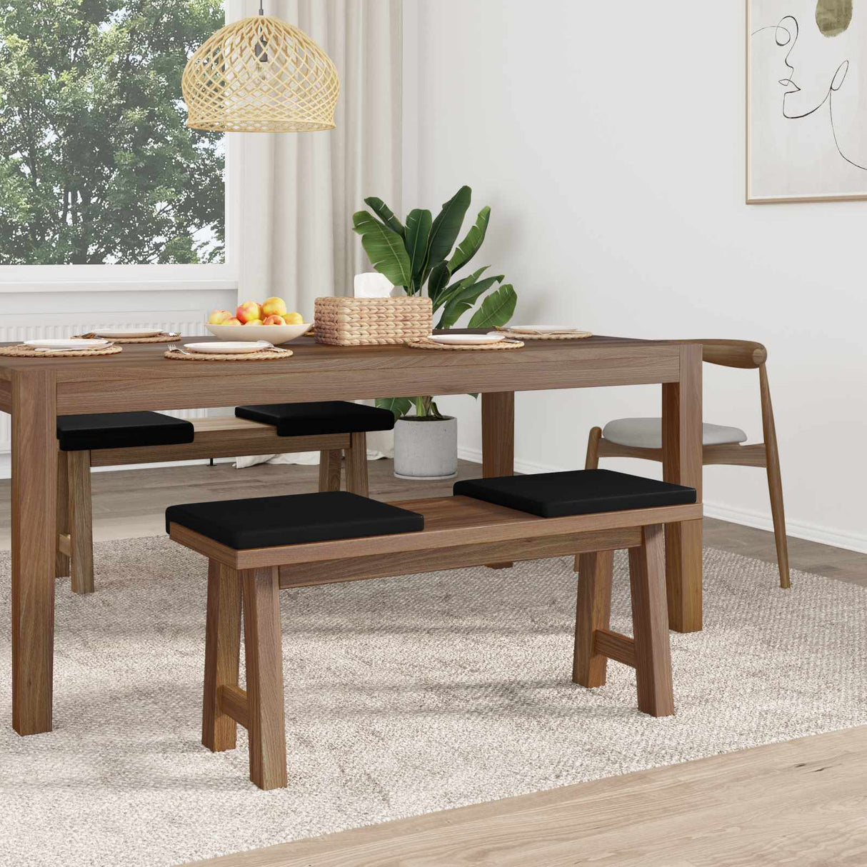vidaXL Bankkussen 2 st Kunstleer Zwart Diepte 35 cm