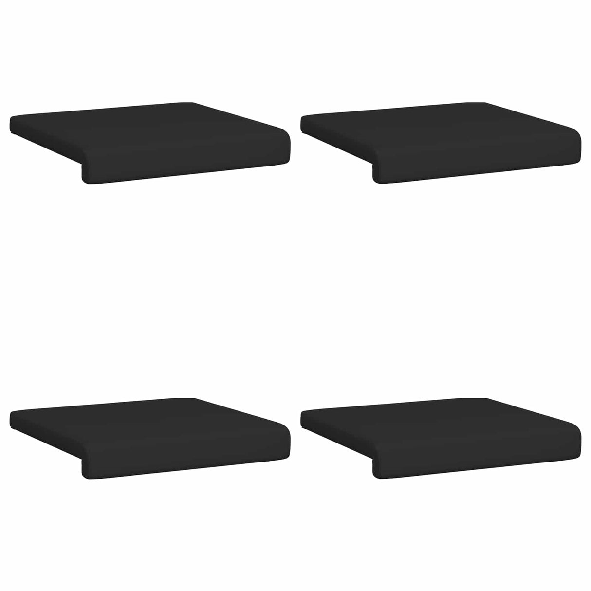 vidaXL Bankkussen 2 st Kunstleer Zwart Diepte 35 cm