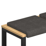vidaXL Bankkussen 2 st Kunstleer Zwart Diepte 35 cm