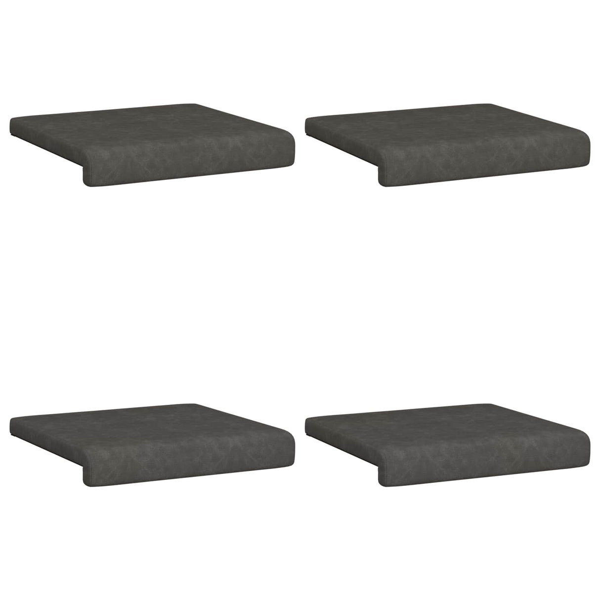 vidaXL Bankkussen 2 st Kunstleer Zwart Diepte 35 cm