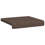 vidaXL Bankkussen 2 st Microvezel Bruin Diepte 35 cm