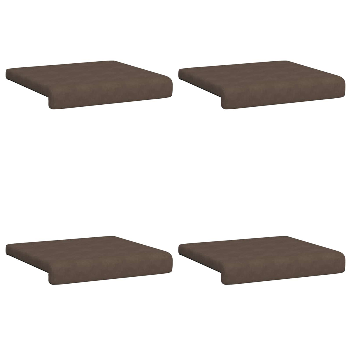 vidaXL Bankkussen 2 st Microvezel Bruin Diepte 35 cm