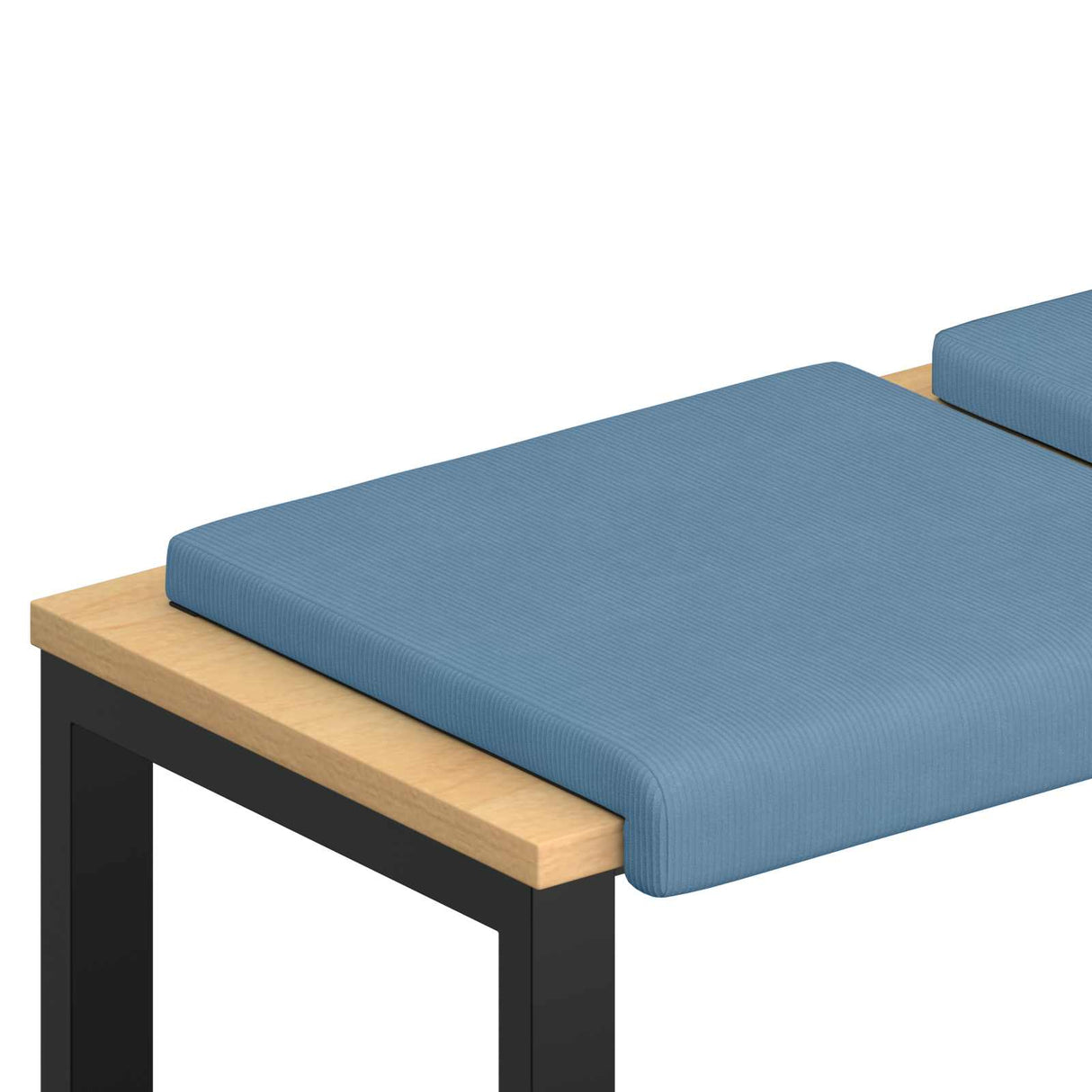 vidaXL Bench Cushion 4 pcs corduroy Grey Green Depth 35 cm
