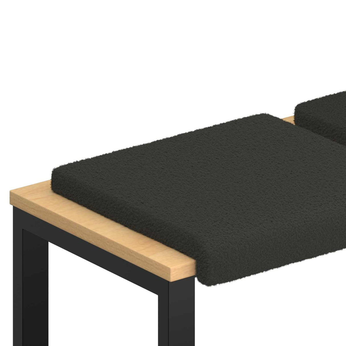 vidaXL Bankkussen 4 st Sherpa Stof Lichtgrijs Diepte 35 cm