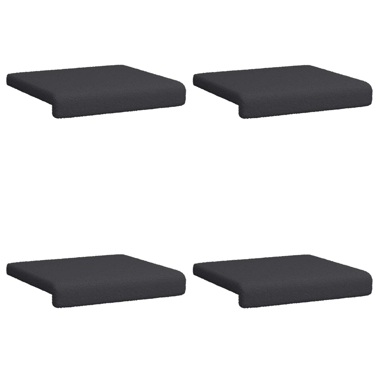 vidaXL Bankkussen 4 st Sherpa Stof Lichtgrijs Diepte 35 cm