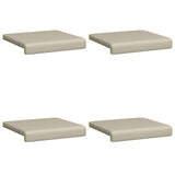 vidaXL Bench Cushion 2 pcs Textured Velvet Dark Gray Depth 35 cm