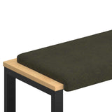 vidaXL Bench Cushion Faux Suede Dark Grey Depth 35 cm