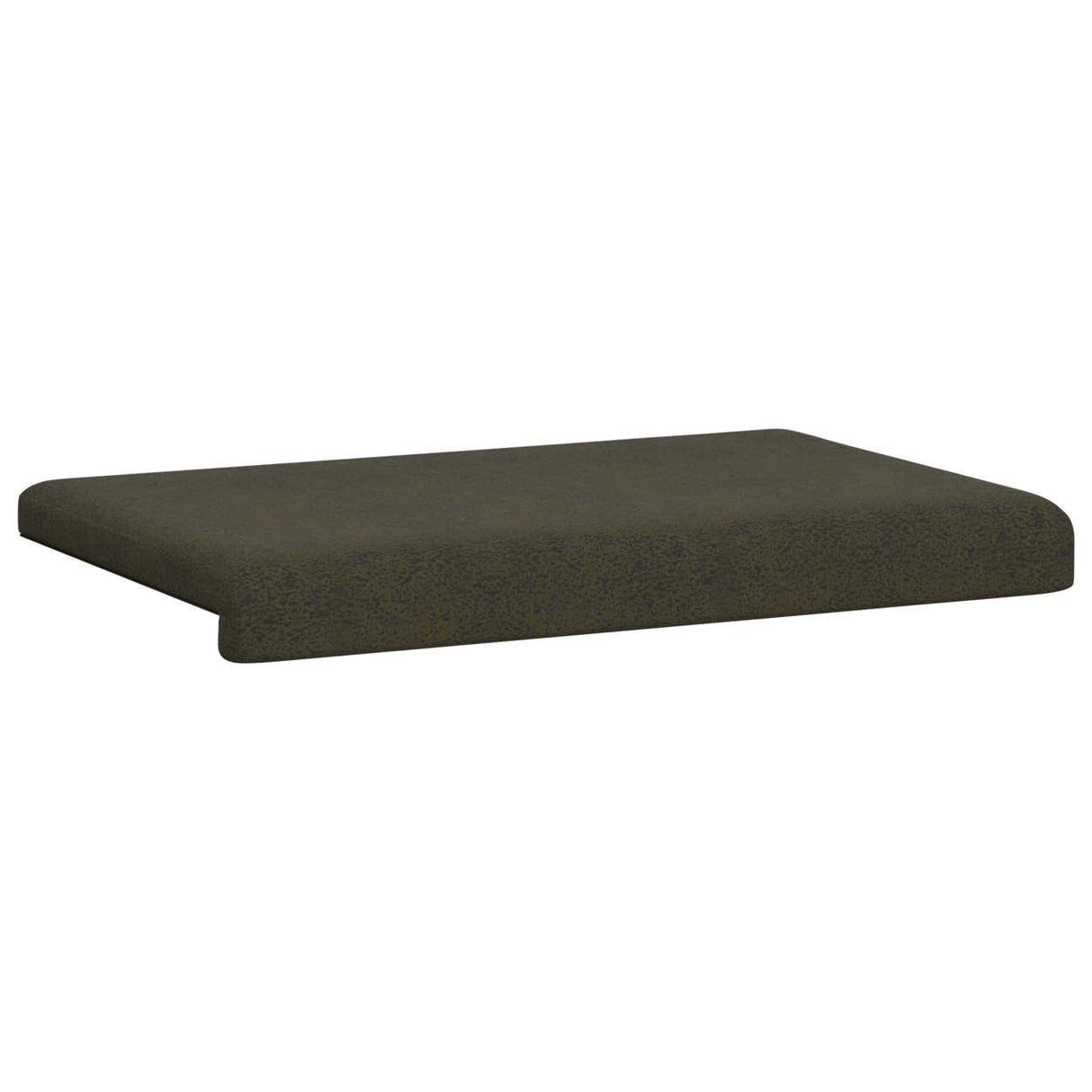 vidaXL Bench Cushion Faux Suede Dark Grey Depth 35 cm