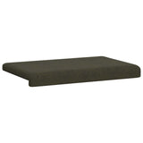vidaXL Bench Cushion Faux Suede Dark Grey Depth 35 cm