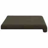 vidaXL Bench Cushion Faux Suede Dark Grey Depth 35 cm