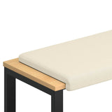 vidaXL Bankkussen Textured Velvet Kaki Diepte 35 cm