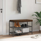 vidaXL Bench Cushion Faux Suede Dark Grey Depth 35 cm