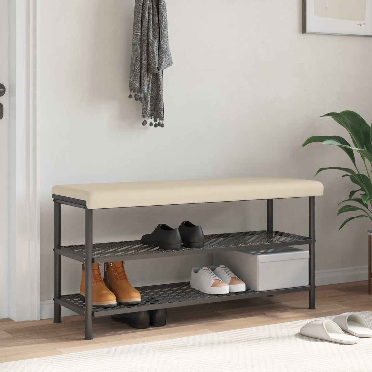 vidaXL Bankkussen Microvezel Taupe Diepte 35 cm