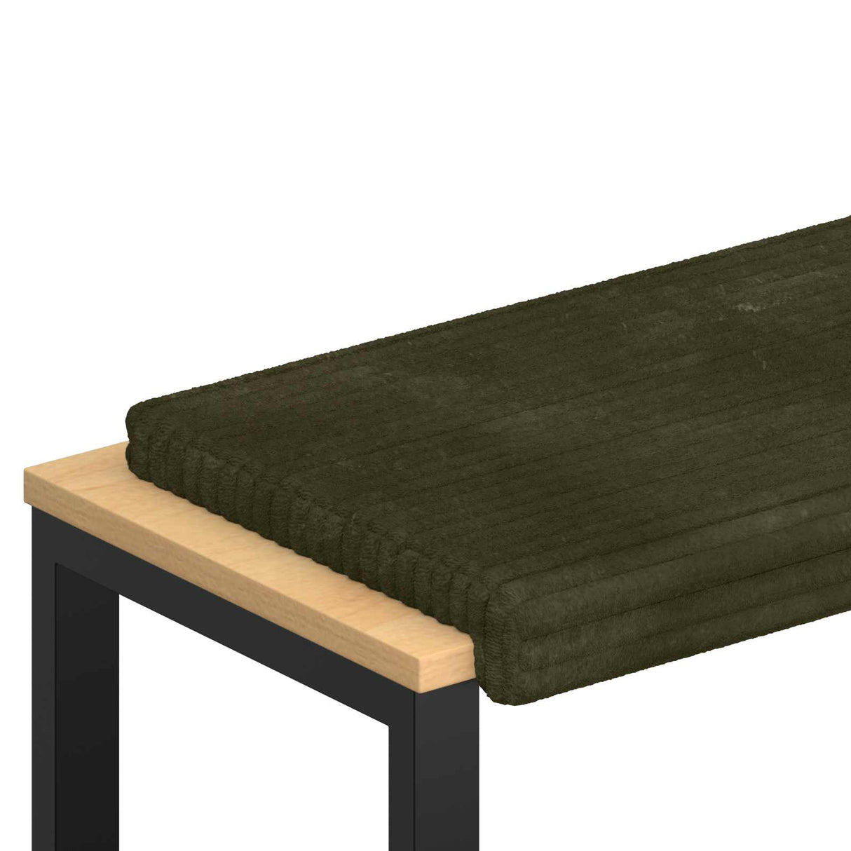 vidaXL Bankkussen Pluche Corduroy Taupe Diepte 35 cm