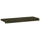 vidaXL Bankkussen Pluche Corduroy Taupe Diepte 35 cm