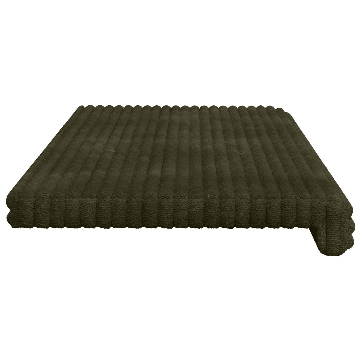 vidaXL Bankkussen Pluche Corduroy Taupe Diepte 35 cm
