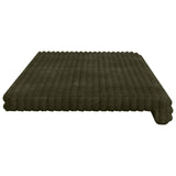 vidaXL Bankkussen Pluche Corduroy Taupe Diepte 35 cm