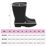 vidaXL Regenlaarzen PVC Maat 38 Zwart