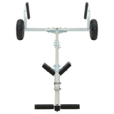 vidaXL Adjustable Boat Trailers with Pneumatic Wheels 200 kg Load Silver