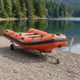 vidaXL Adjustable Boat Trailers with Pneumatic Wheels 200 kg Load Silver