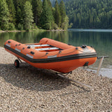 vidaXL Adjustable Boat Trailers with Pneumatic Wheels 200 kg Load Silver