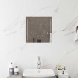 vidaXL LED Bathroom Mirror Transparent 40 x 40 cm Tempered Glass