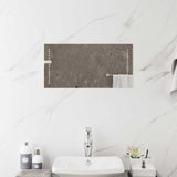 vidaXL LED Bathroom Mirror Transparent 60 x 30 cm Tempered Glass