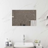 vidaXL LED Bathroom Mirror Transparent 60 x 30 cm Tempered Glass