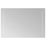 vidaXL LED Bathroom Mirror Transparent 60 x 30 cm Tempered Glass