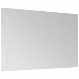 vidaXL LED Bathroom Mirror Transparent 60 x 30 cm Tempered Glass