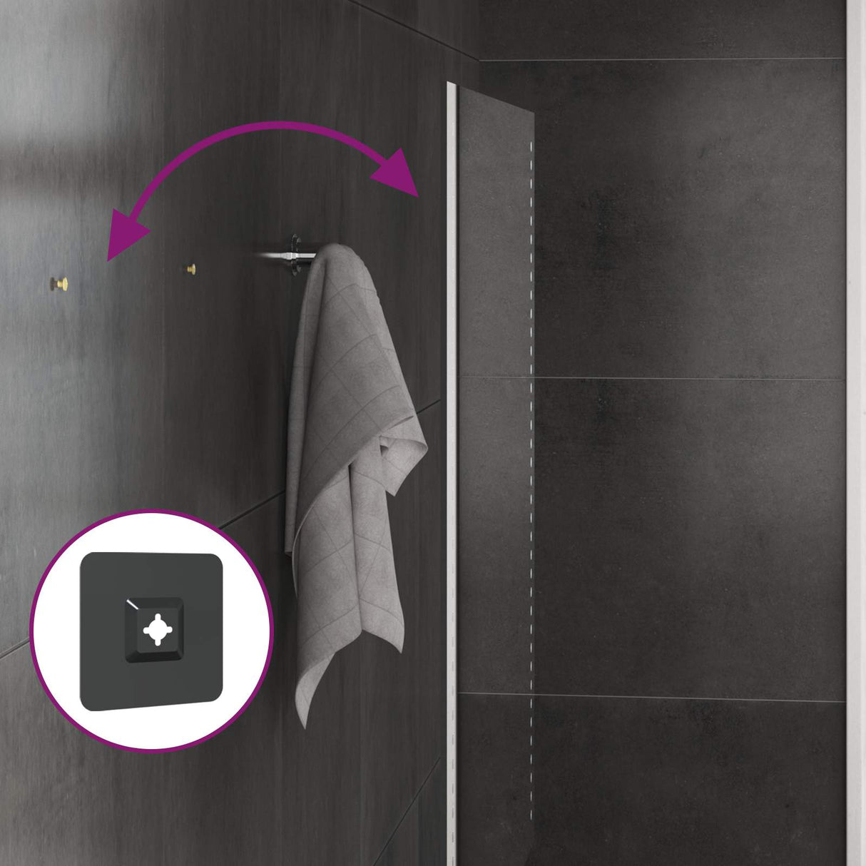 vidaXL LED Bathroom Mirror Transparent 60 x 30 cm Tempered Glass