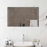 vidaXL LED Bathroom Mirror Transparent 60 x 30 cm Tempered Glass
